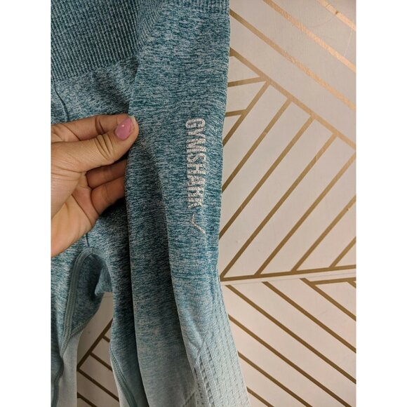 Gymshark Adapt Green White Ombre Seamless Leggings Size Medium? READ - Picture 6 of 9